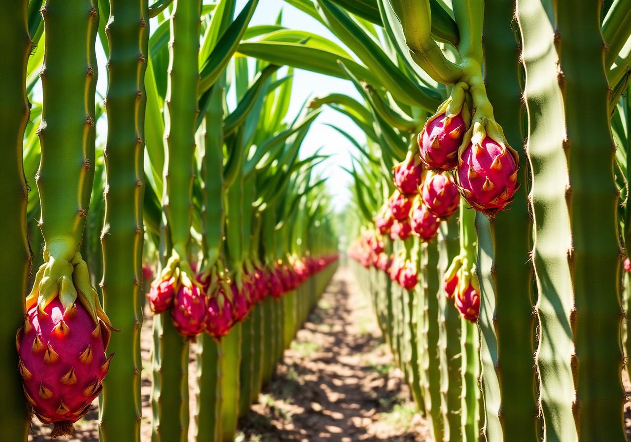 Dragon fruit plantation